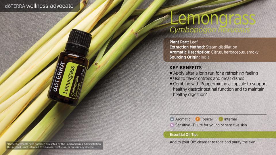 Lemongrass - a cleansing oil